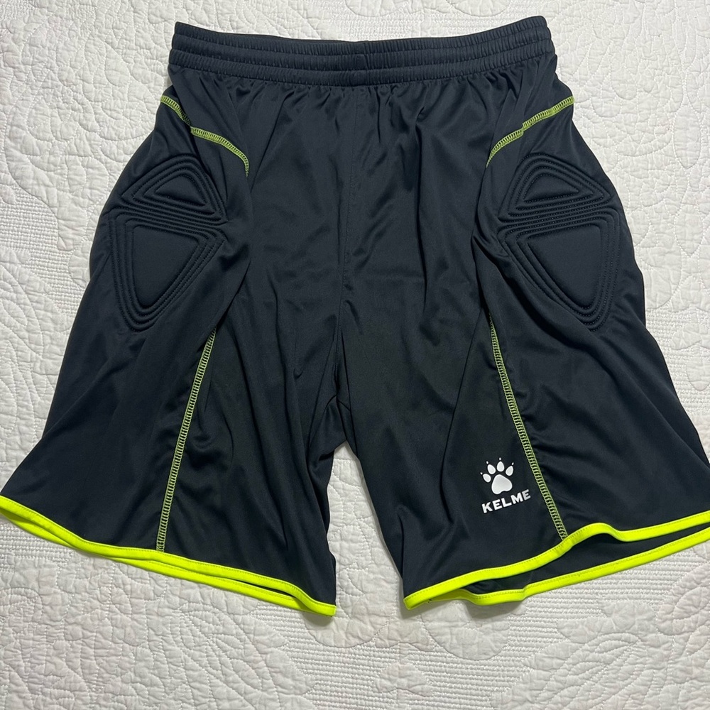 Kelme Cycling Bike Bicycle Padded Shorts Mens Size M Black Compression #220